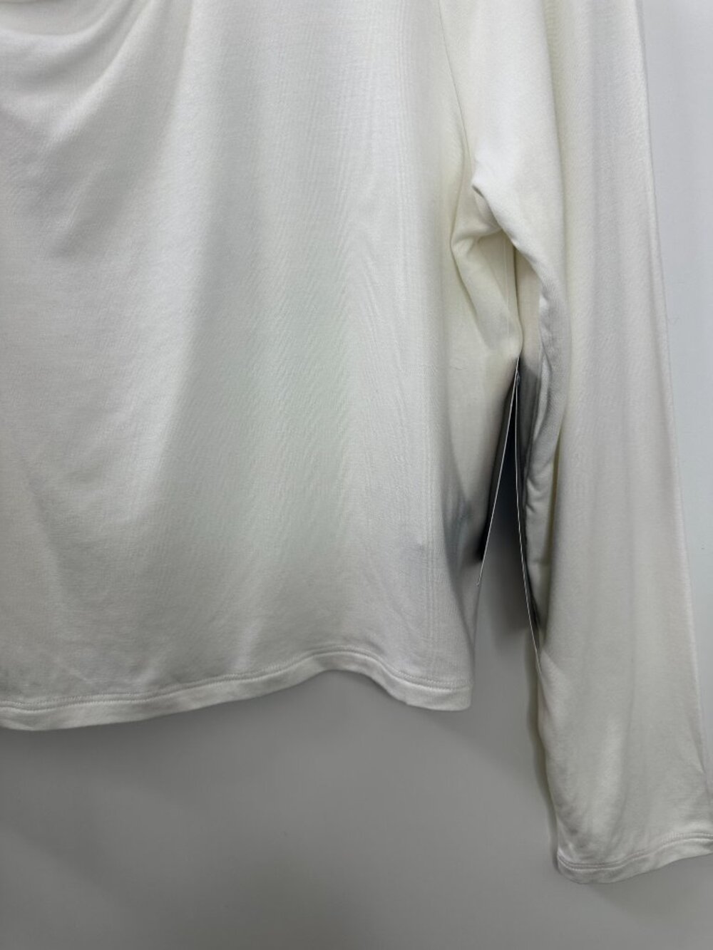 Bold Elements x Ally Brooke Off White Peekaboo Cutout Mock Neck Long Sleeve Top - Picture 4 of 9